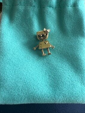 Pandora Gold Robot Charm